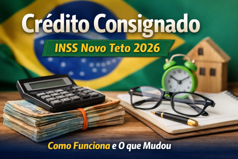 Descubra como funciona o Crédito consignado e o que muda com o Empréstimo consignado INSS novo teto 2026. Veja regras, juros e dicas práticas.