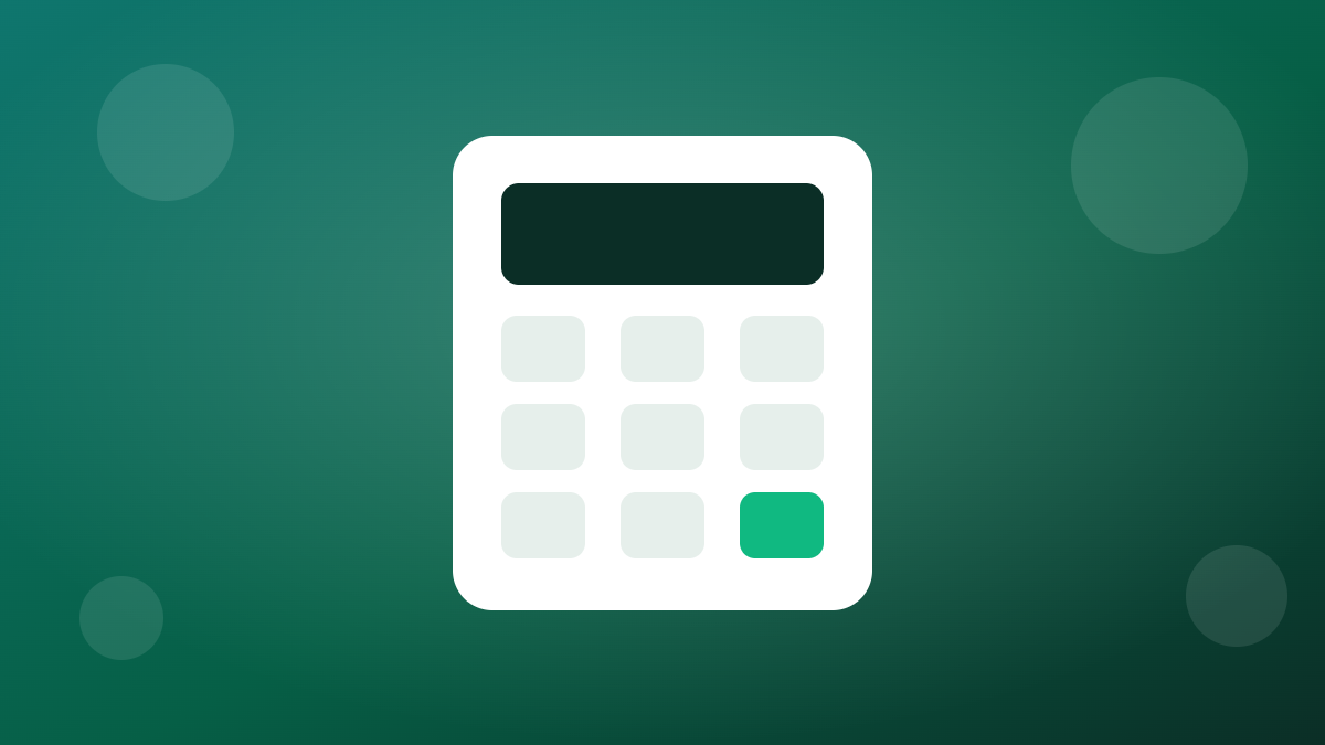 Calculadora usada para simular as parcelas de um empréstimo