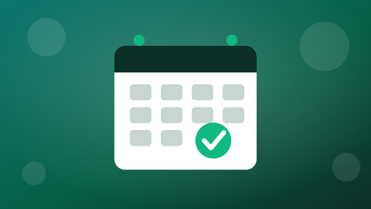 Calendário marcando a data de pagamento do benefício